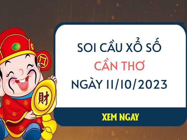 Thống kê xổ số Cần Thơ ngày 11/10/2023 thứ 4 hôm nay