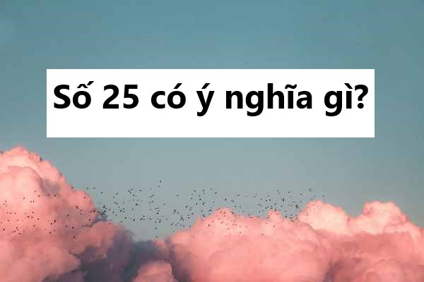 Số 25 có ý nghĩa gì? Mơ thấy số 25 là vận may hay họa?